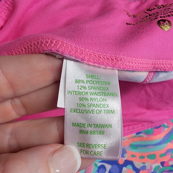 Lilly Pulitzer Weekender Cropped Pant Multi La Playa Legging Size Medium - Picture 5 of 6
